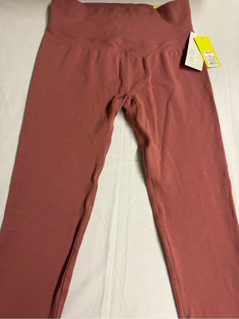 High-Waist Stretch Leggings in Dusty Rose